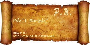 Pál Margó névjegykártya